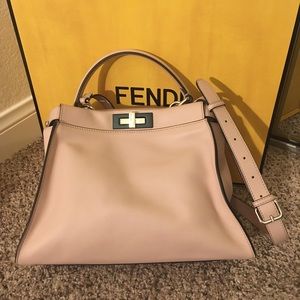 Fendi Peekaboo calf+lamb